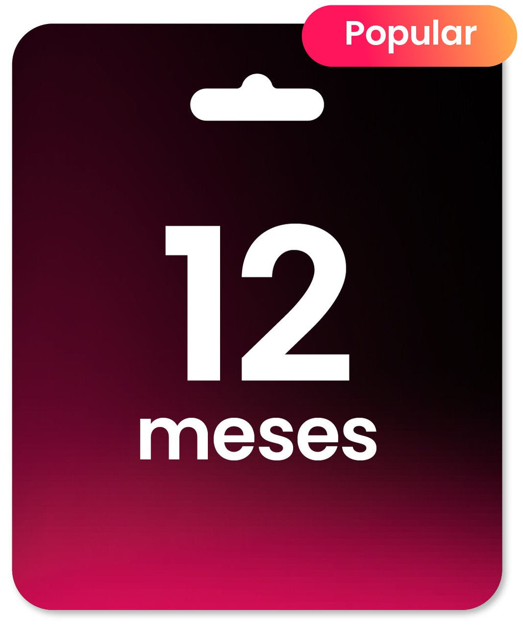 Gift Cards de 12 meses - Zapping Store