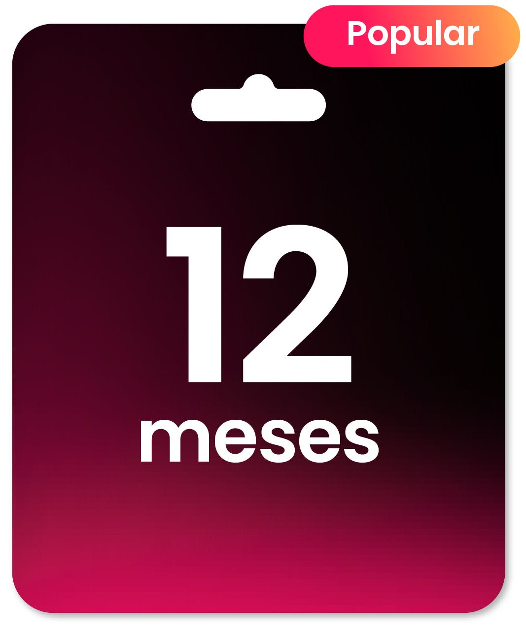 Gift Cards de 12 meses - Zapping Store