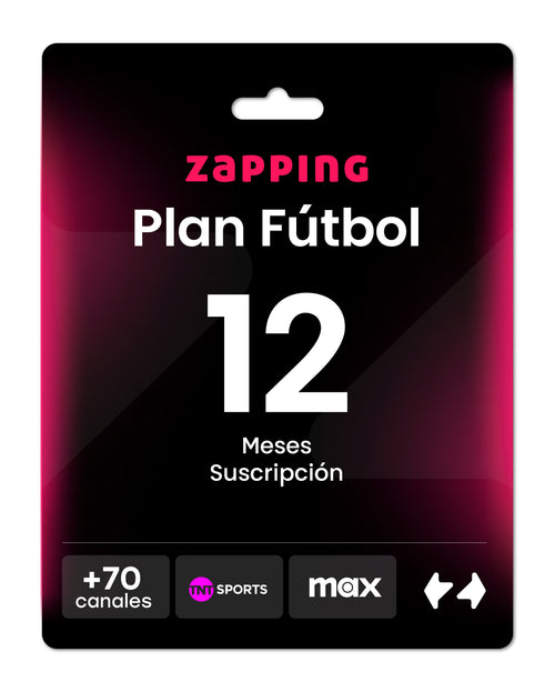 Giftcard Zapping - 1 Año Plan Fútbol - Zapping Store