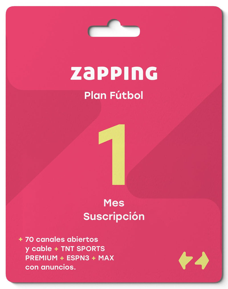 Giftcard Zapping – 1 Mes Plan Fútbol - Zapping Store