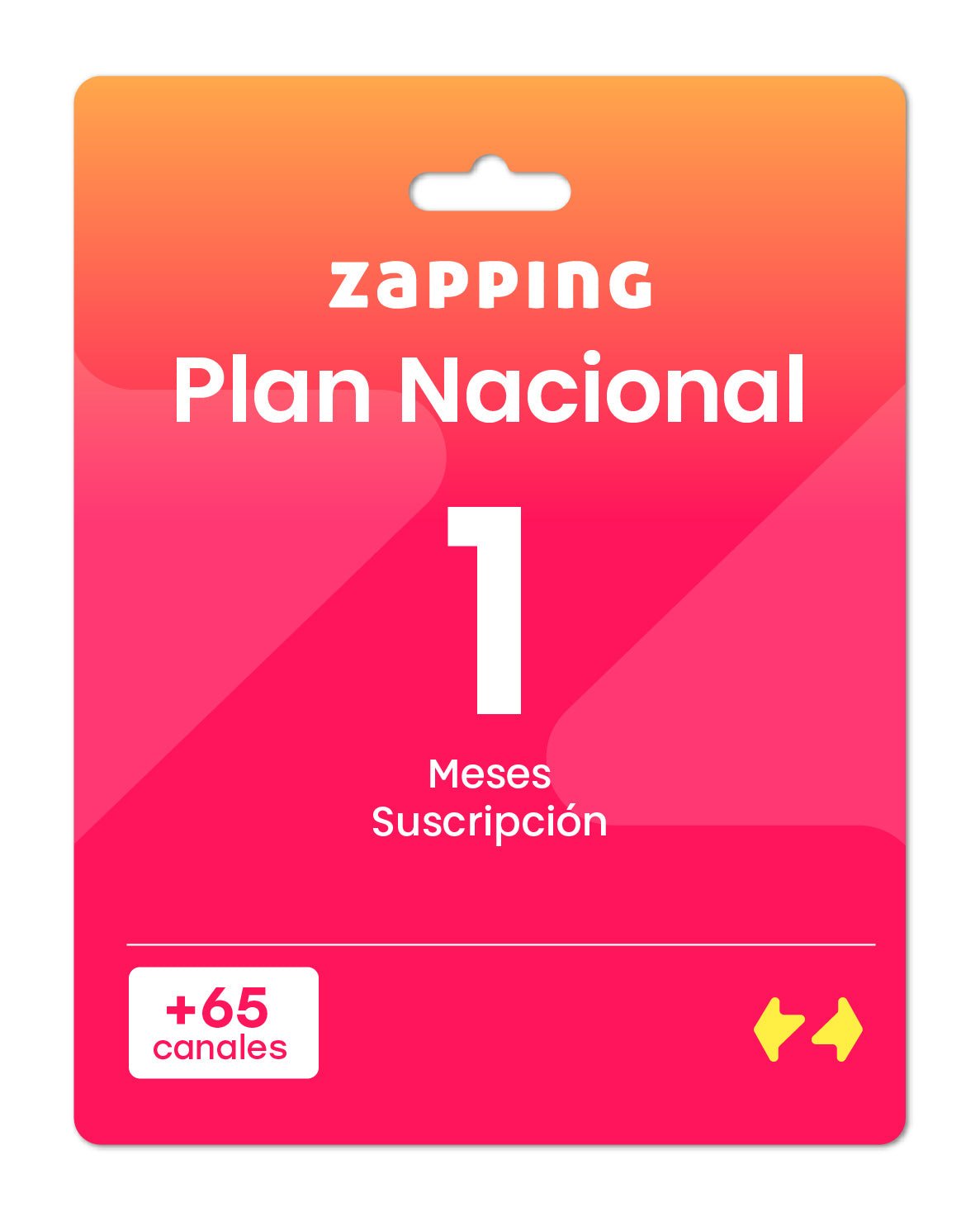Giftcard Zapping – 1 Mes Plan Nacional - Zapping Store
