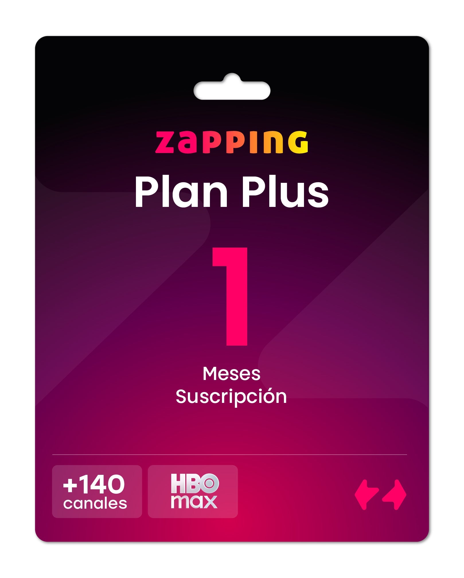Giftcard Zapping – 1 Mes Plan Plus - Zapping Store