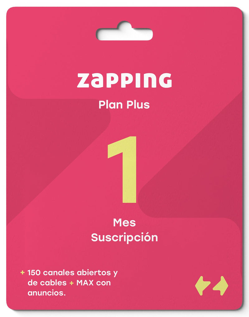 Giftcard Zapping – 1 Mes Plan Plus - Zapping Store