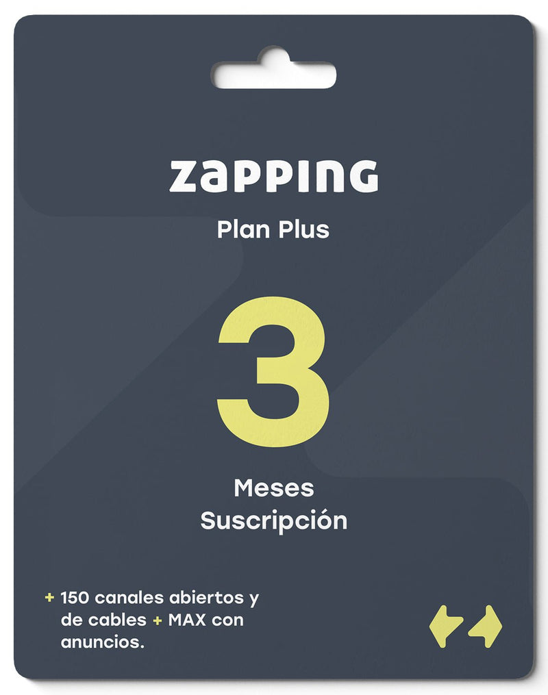 Giftcard Zapping – 3 Meses Plan Plus - Zapping Store