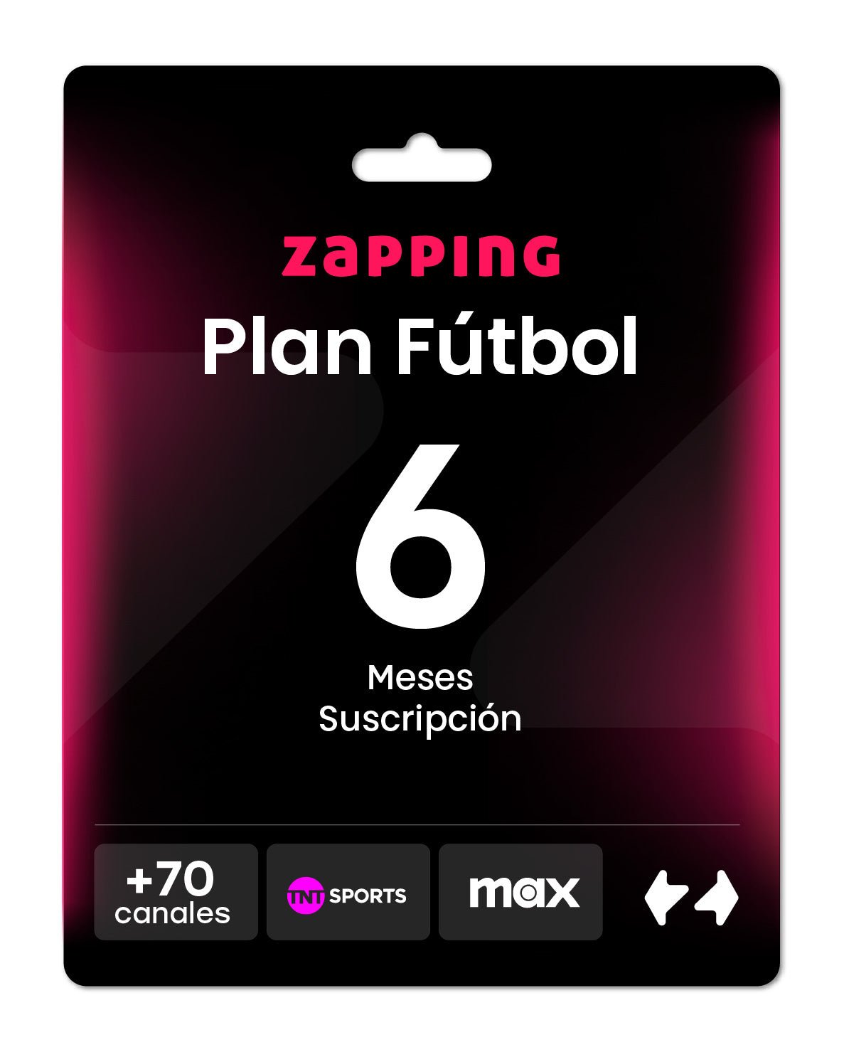 Giftcard Zapping – 6 Meses Plan Fútbol - Zapping Store