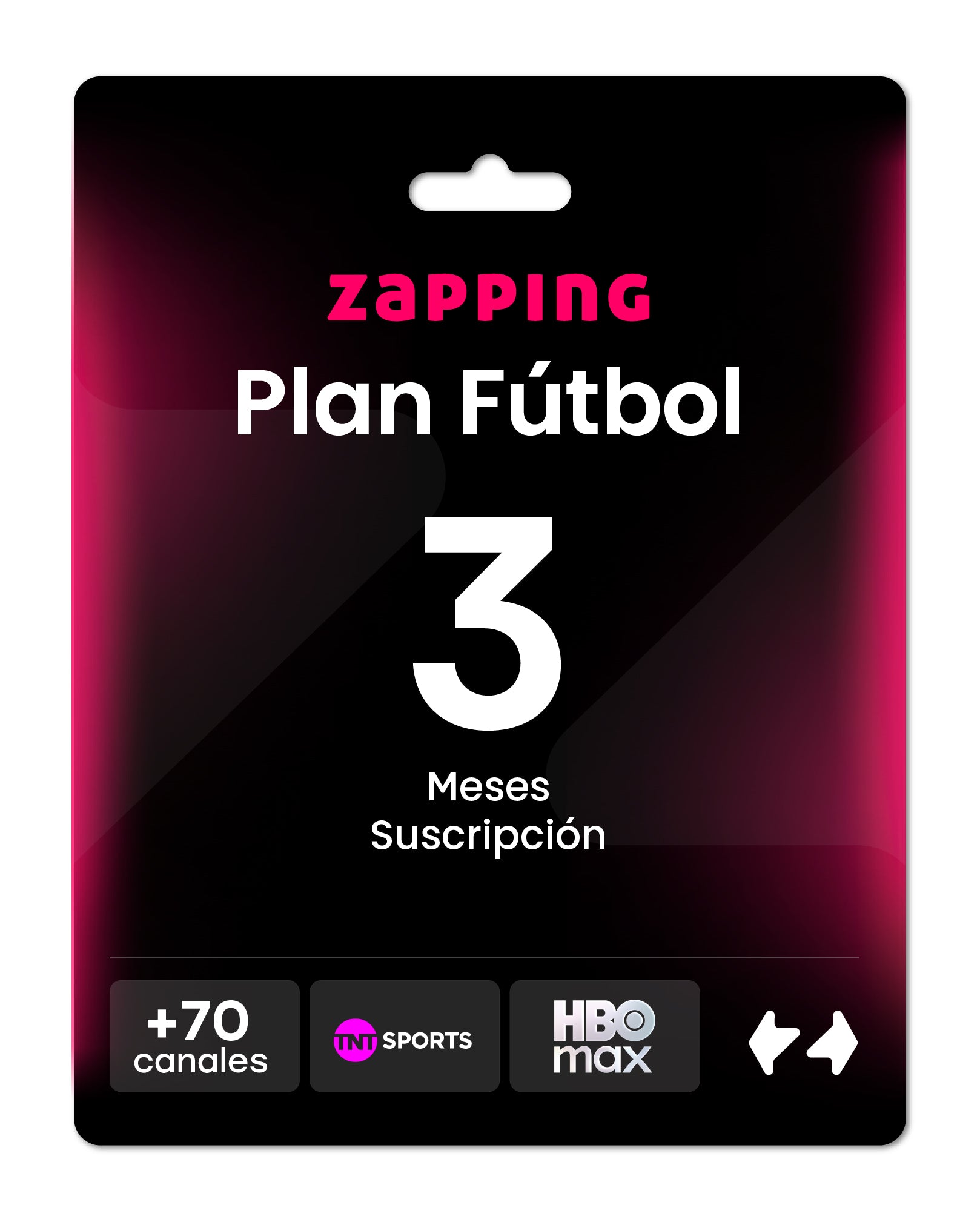 Giftcard Zapping – 3 Meses Plan Fútbol