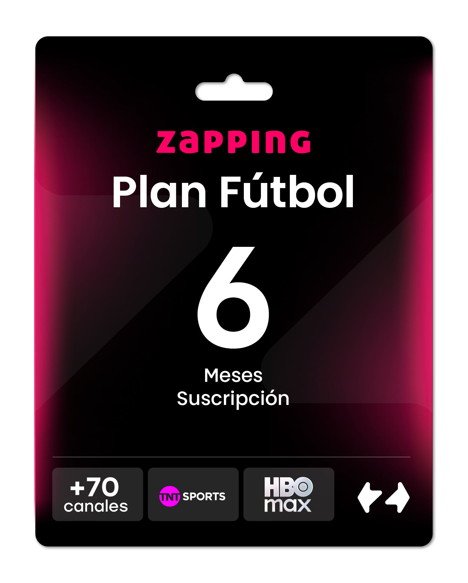 Giftcard Zapping – 6 Meses Plan Fútbol
